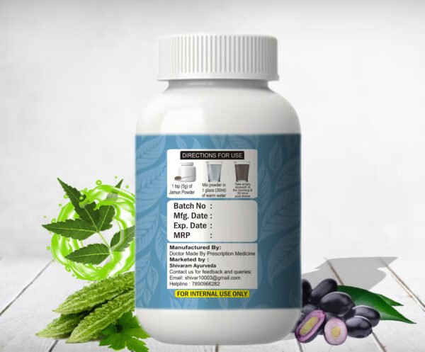 BLOOD SUGAR - KARELA, NEEM LEAVES & JAMUN SEEDS - Image 2